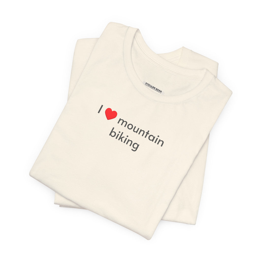 I Love Mountain Biking Minimalist Style T-Shirt product image 4