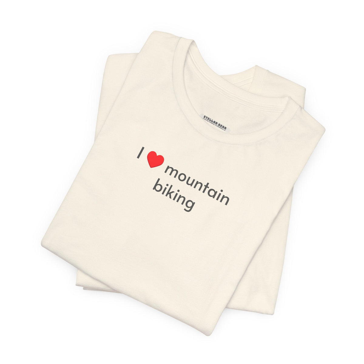 I Love Mountain Biking Minimalist Style T-Shirt product image 4