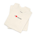 I Love Soccer Minimalist Style T-Shirt product image 1