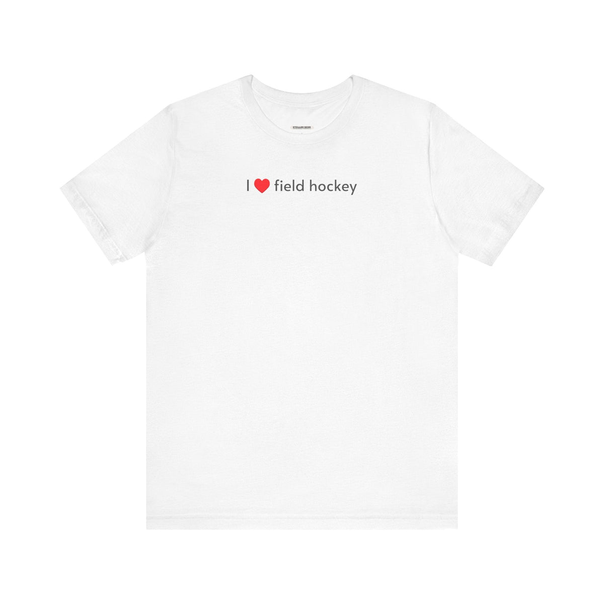 I Love Field Hockey Minimalist Style T-Shirt product image 1
