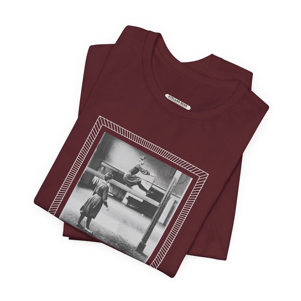 On the Balance Beam 1902 Vintage Graphic T-Shirt product image 2