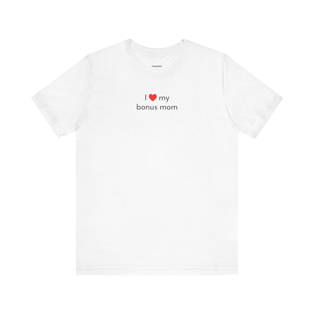 I Love My Bonus Mom Minimalist Style T-Shirt product image 9