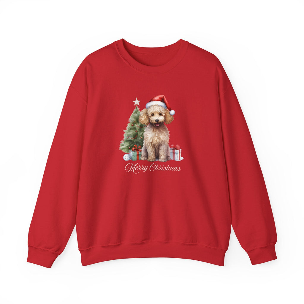 Poodle Merry Christmas Graphic Sweatshirt product image 8