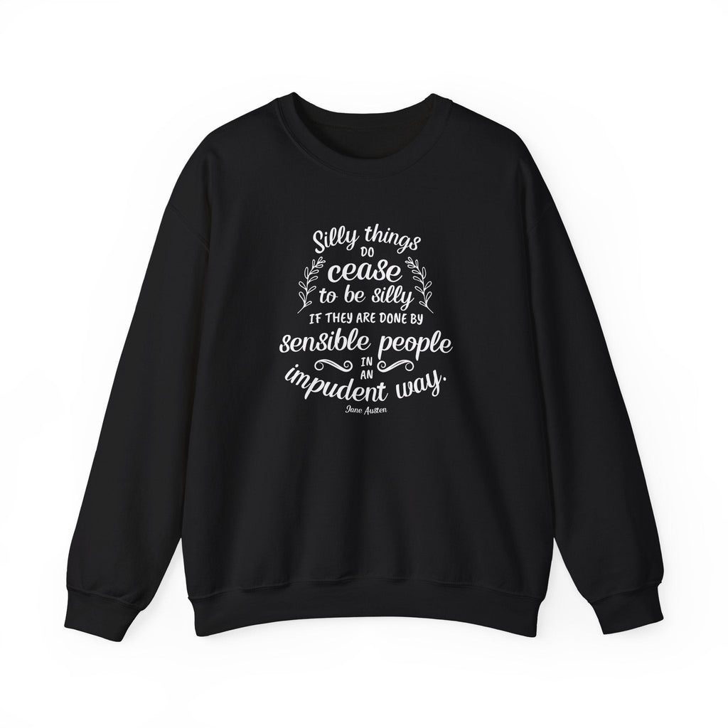 Silly Things Do Cease to Be Quote Graphic Sweatshirt (Jane product image 2