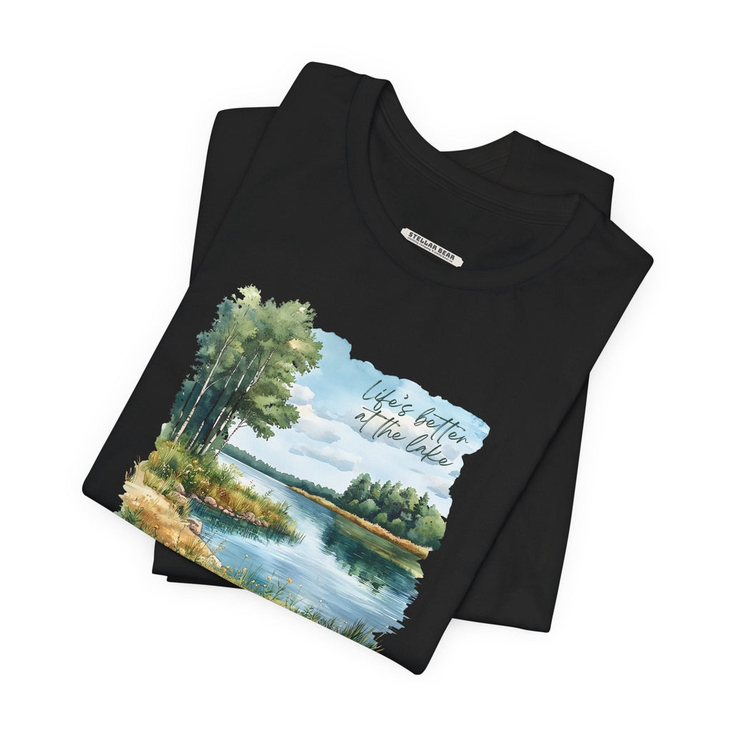 Life's Better at the Lake, Spring Trees Graphic T-Shirt product image 3