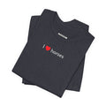 I Love Horses Minimalist Style T-Shirt product image 1