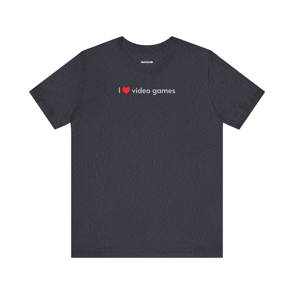 I Love Video Games Minimalist Style T-Shirt product image 13