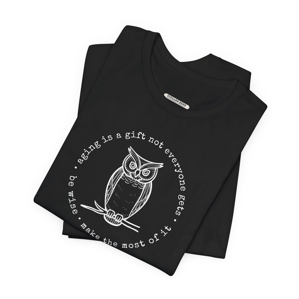 Aging is a Gift Not Everyone Gets, Owl Version Graphic product image 2