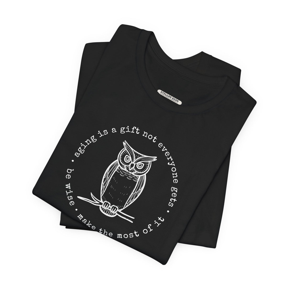 Aging is a Gift Not Everyone Gets, Owl Version Graphic product image 2