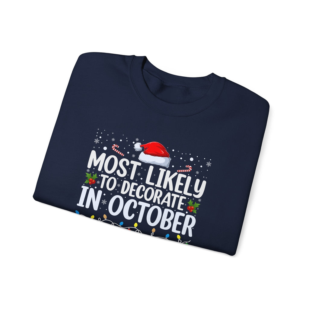 Most Likely to Decorate in October Graphic Sweatshirt product image 4