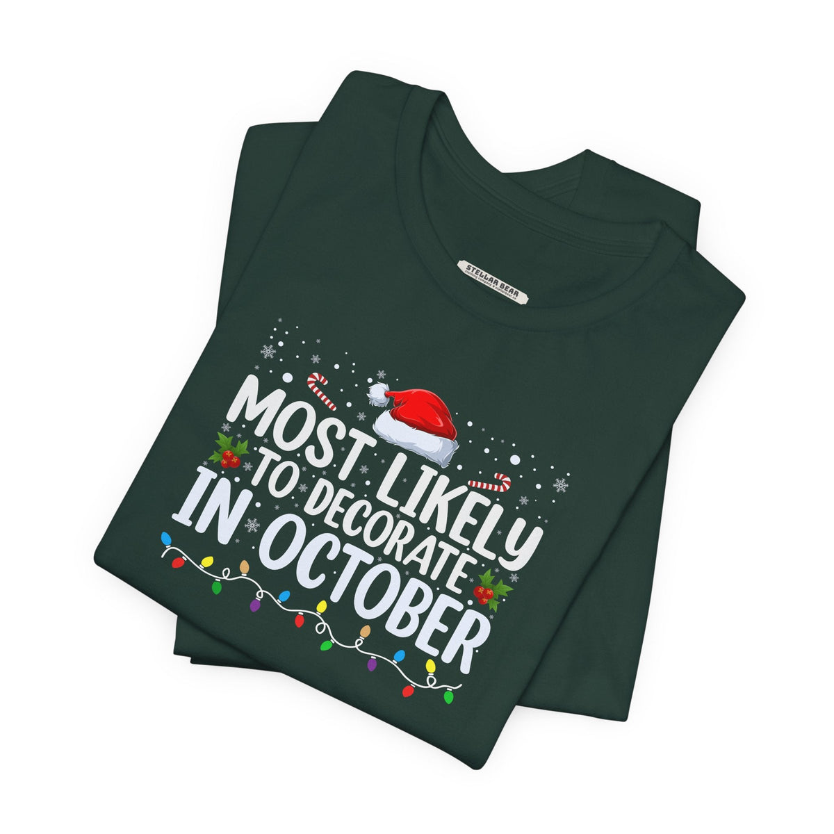 Most Likely to Decorate in October Graphic T-Shirt product image 3