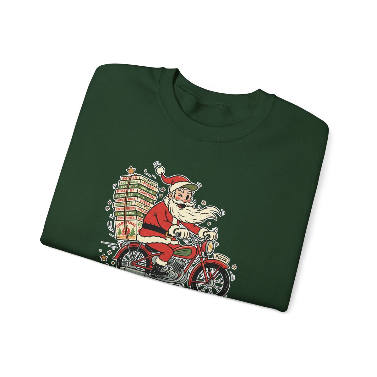 Santa Prefers Pizza Graphic Sweatshirt product image 4