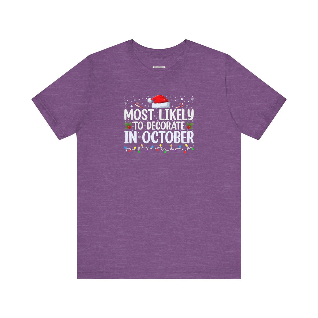 Most Likely to Decorate in October Graphic T-Shirt product image 8