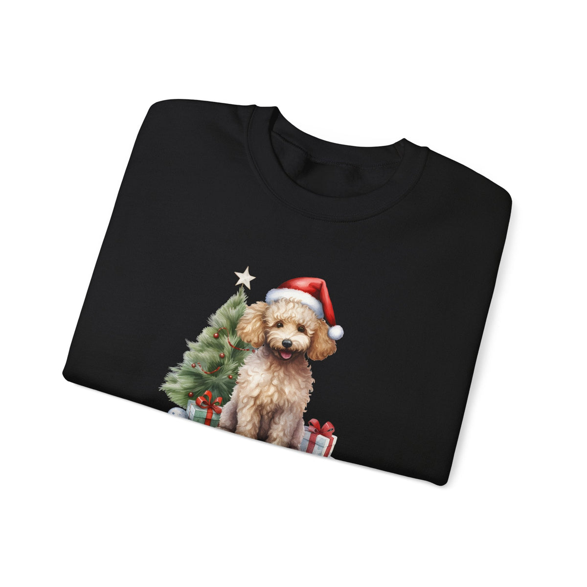 Poodle Merry Christmas Graphic Sweatshirt product image 5