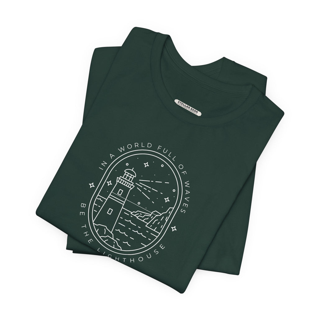 In a World Full of Waves, Be the Lighthouse Graphic T-Shirt product image 4
