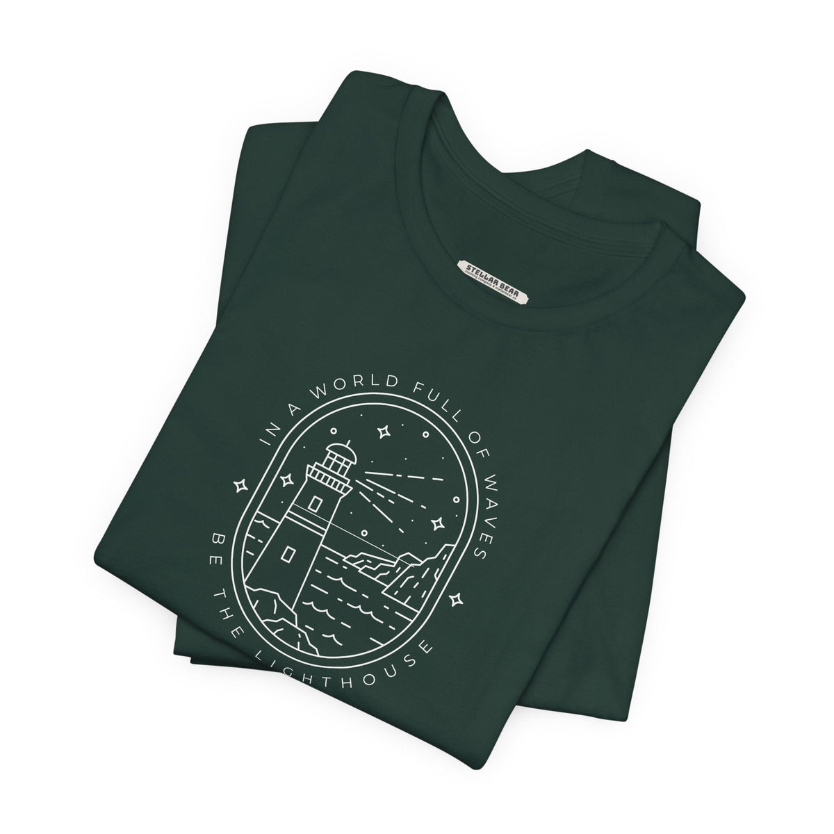 In a World Full of Waves, Be the Lighthouse Graphic T-Shirt product image 4