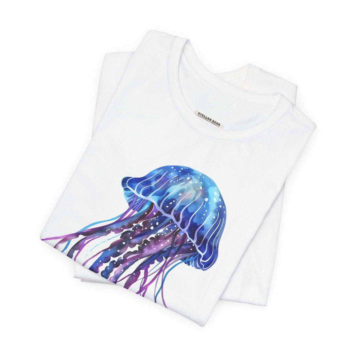 Jellyfish Blue Purple Graphic T-Shirt product image 6