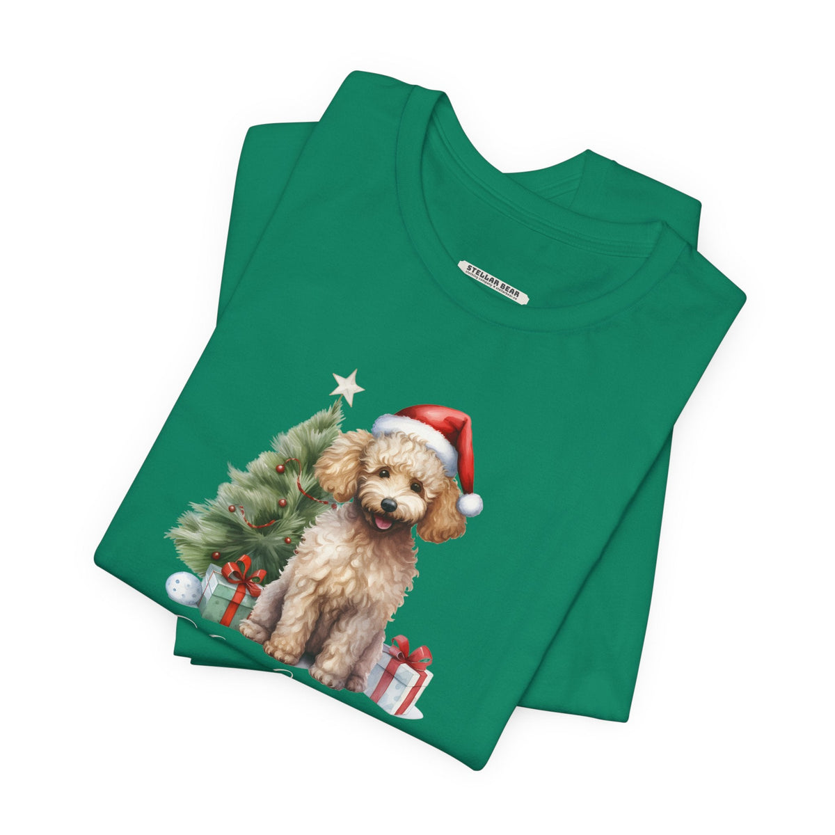Poodle Merry Christmas Graphic T-Shirt product image 2