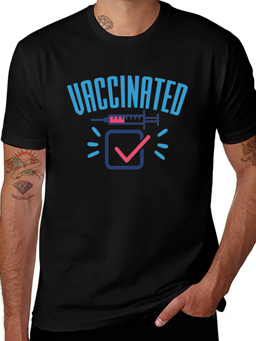 Vaccinated T-Shirt product image 1