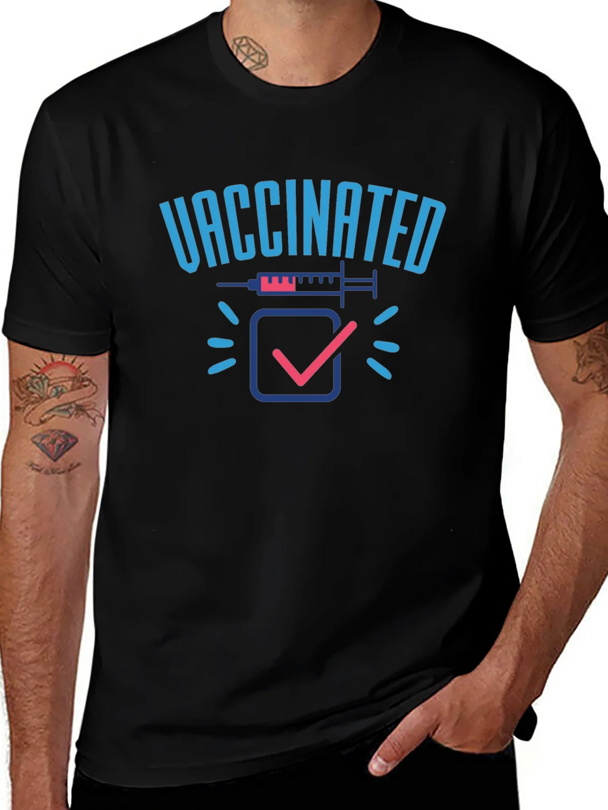 Vaccinated T-Shirt product image 1