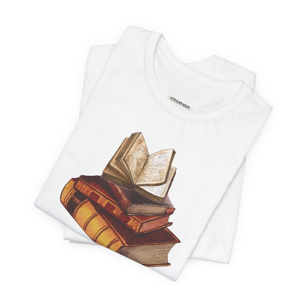 Stack of Old Books Vintage Objects Graphic T-Shirt product image 7