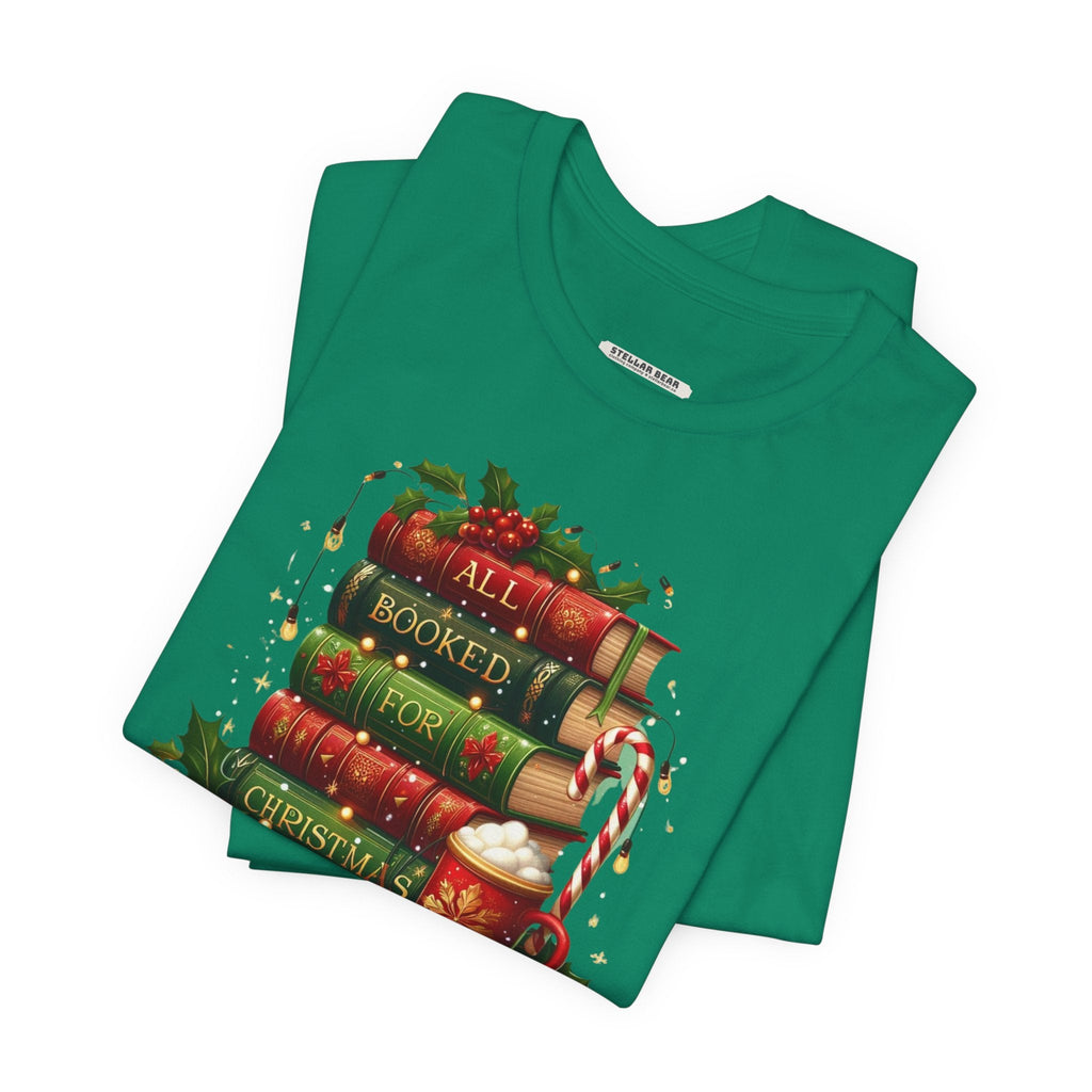 All Booked for Christmas Graphic T-Shirt product image 2