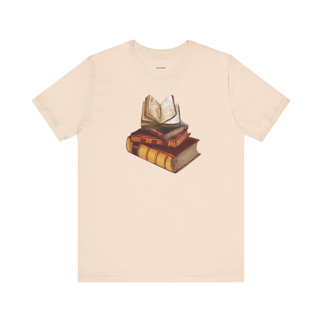 Stack of Old Books Vintage Objects Graphic T-Shirt product image 8