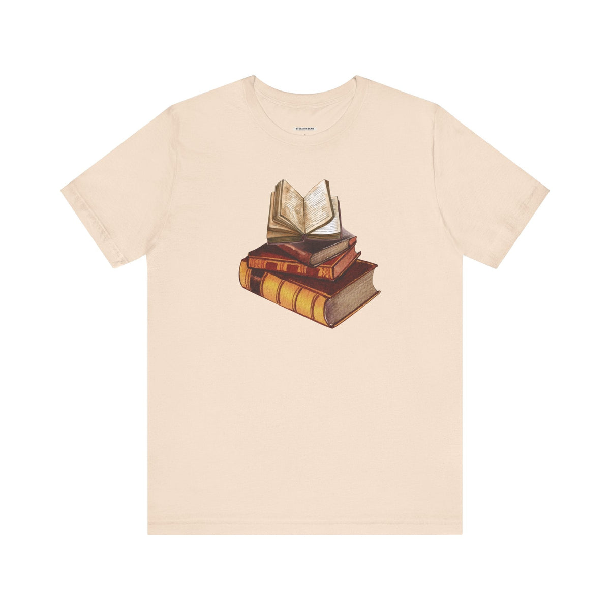 Stack of Old Books Vintage Objects Graphic T-Shirt product image 8