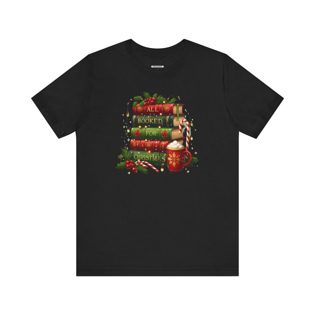 All Booked for Christmas Graphic T-Shirt product image 5