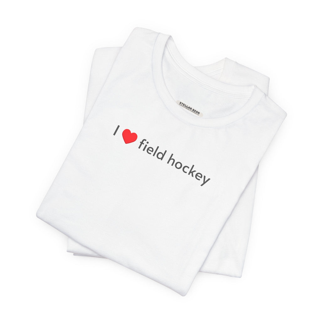 I Love Field Hockey Minimalist Style T-Shirt product image 8