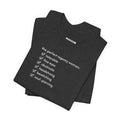 The Perfect Regency Woman Checklist T-Shirt (Jane Austen) product image 1