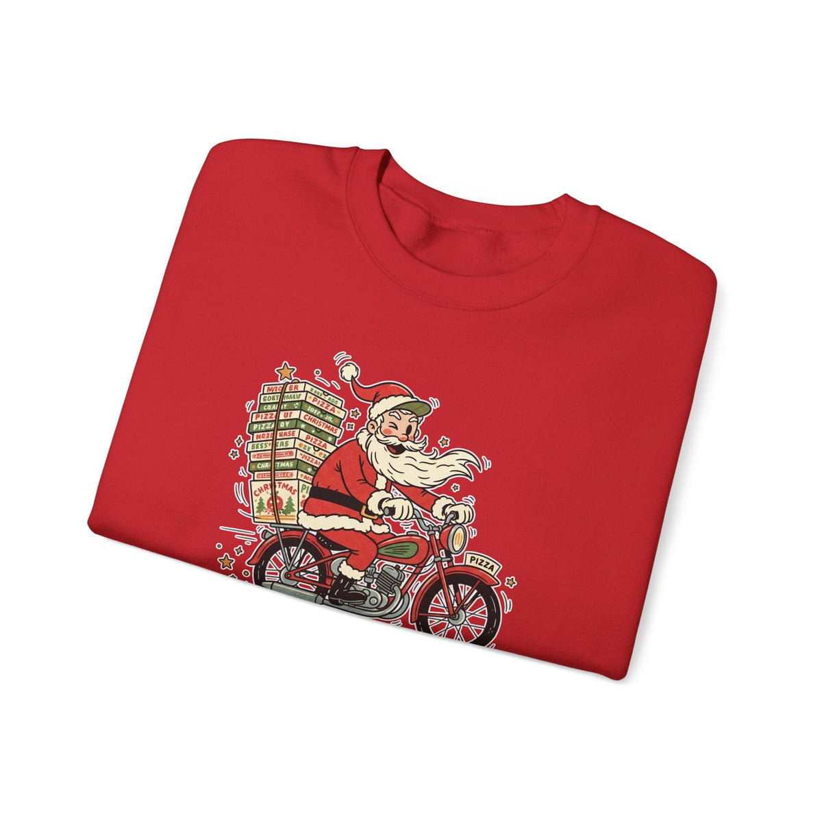 Santa Prefers Pizza Graphic Sweatshirt product image 3