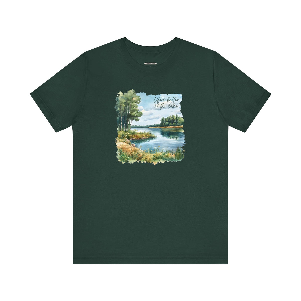 Life's Better at the Lake, Spring Trees Graphic T-Shirt product image 8