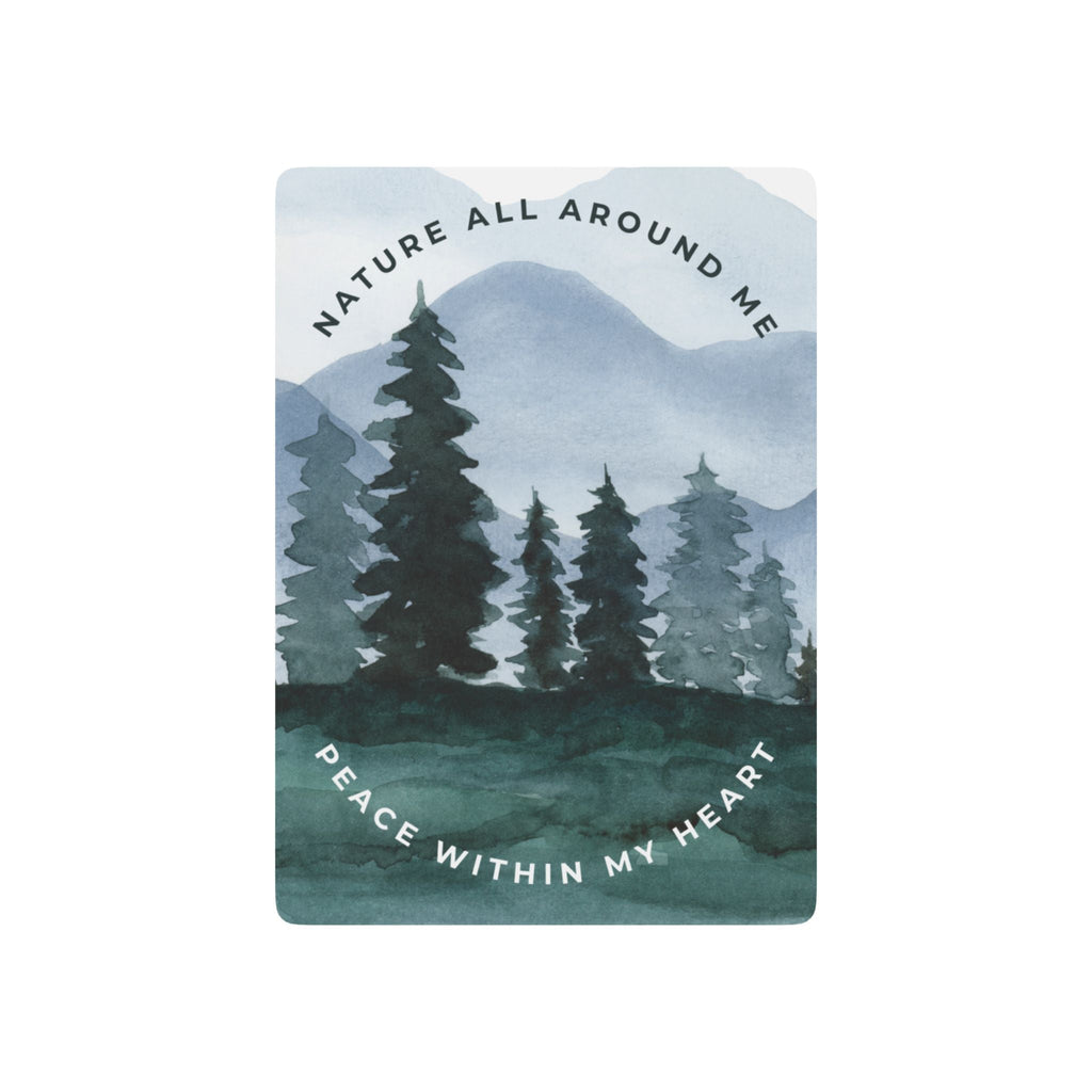 Nature All Around Me, Peace Within My Heart Playing Cards