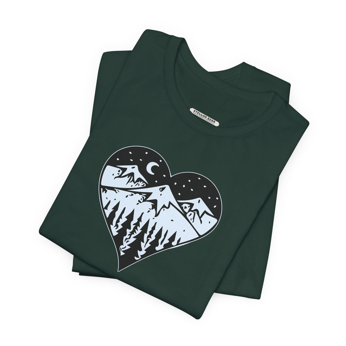 Snowy Mountain at Night Graphic T-Shirt product image 4