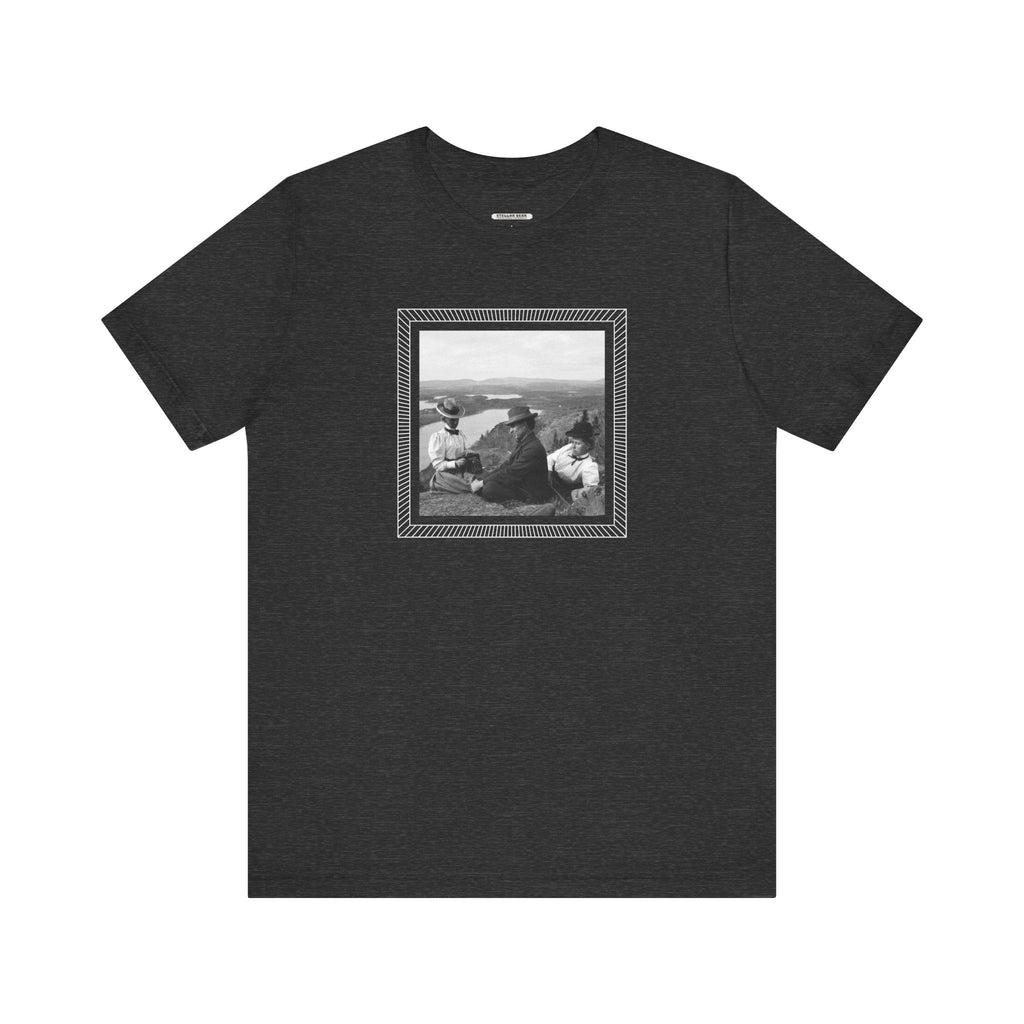 Friends on a Hill with a Camera 1899 Vintage Graphic T-Shirt product image 8