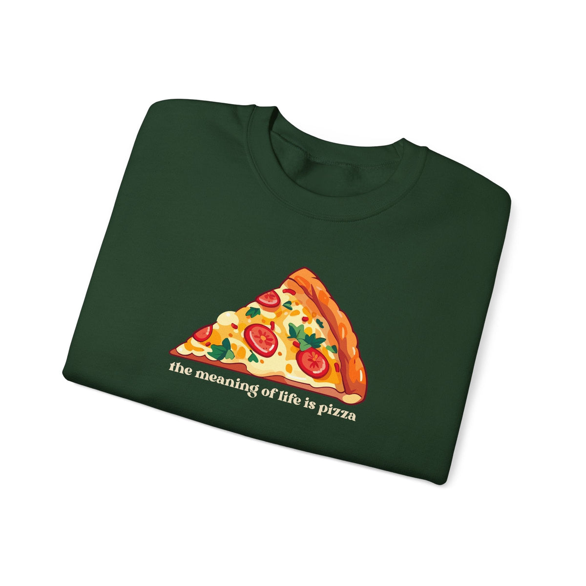 The Meaning of Life is Pizza Graphic Sweatshirt product image 4