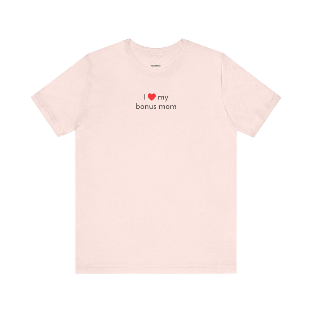 I Love My Bonus Mom Minimalist Style T-Shirt product image 11