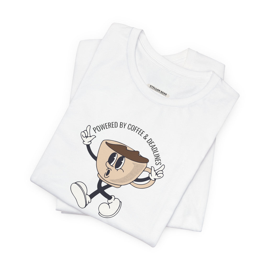 Powered by Coffee and Deadlines Graphic T-Shirt product image 6