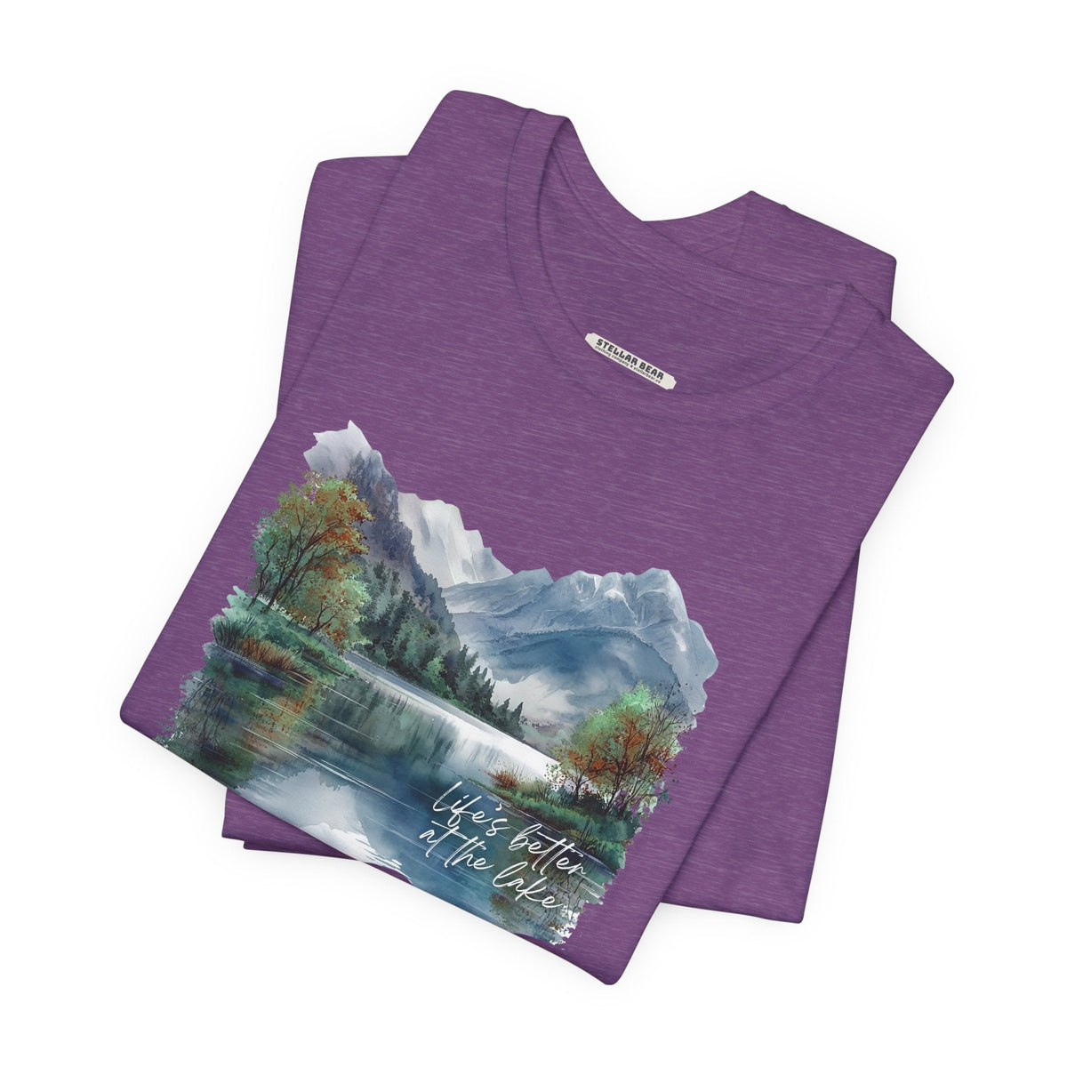Life's Better at the Lake, Fall Trees Graphic T-Shirt product image 4