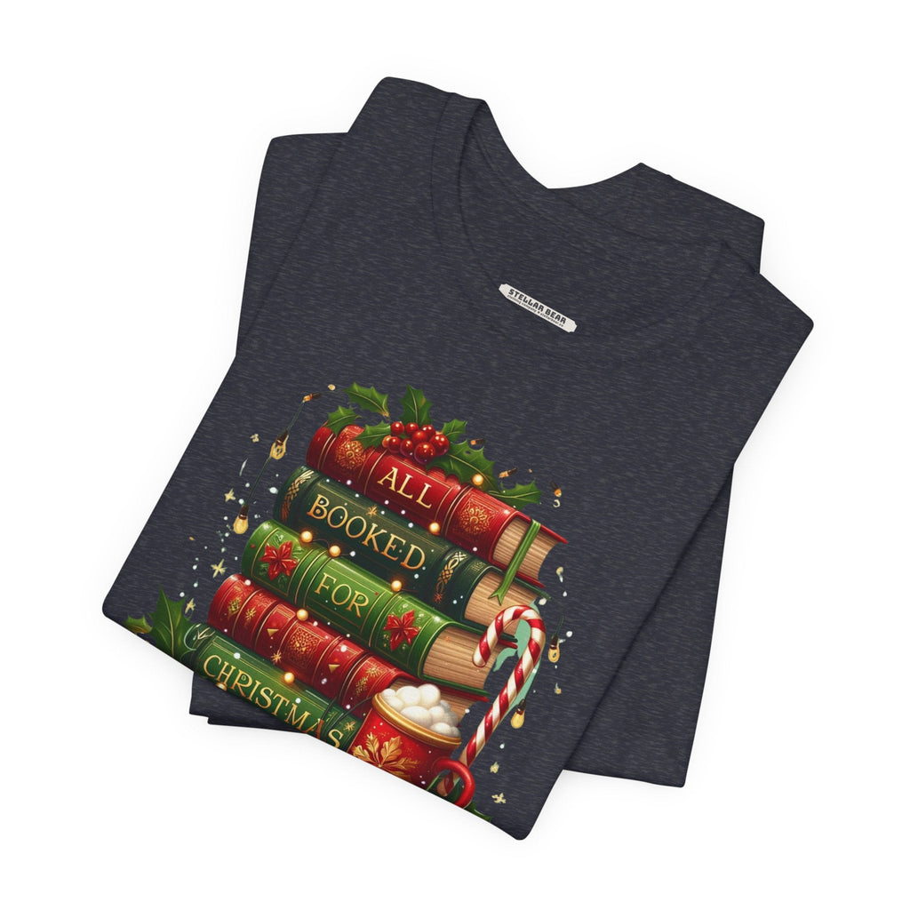 All Booked for Christmas Graphic T-Shirt product image 3