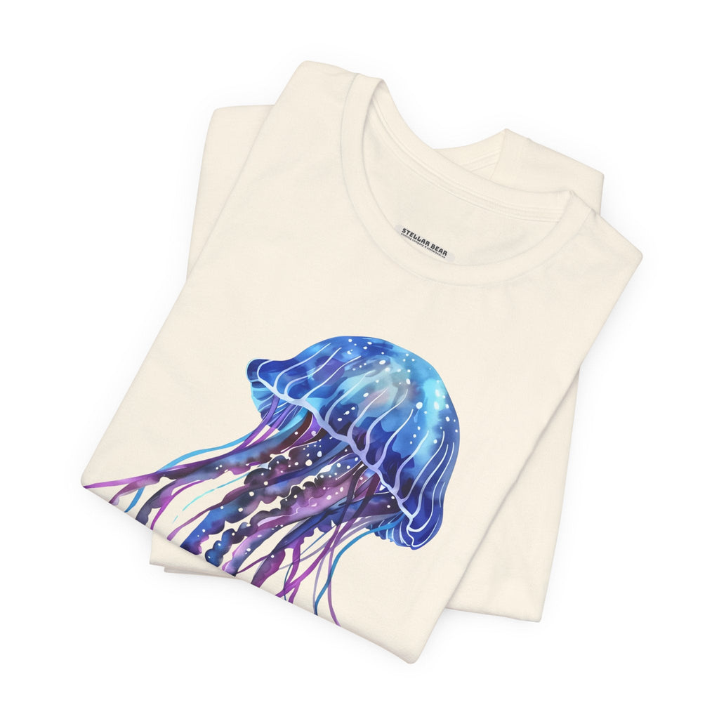 Jellyfish Blue Purple Graphic T-Shirt product image 4