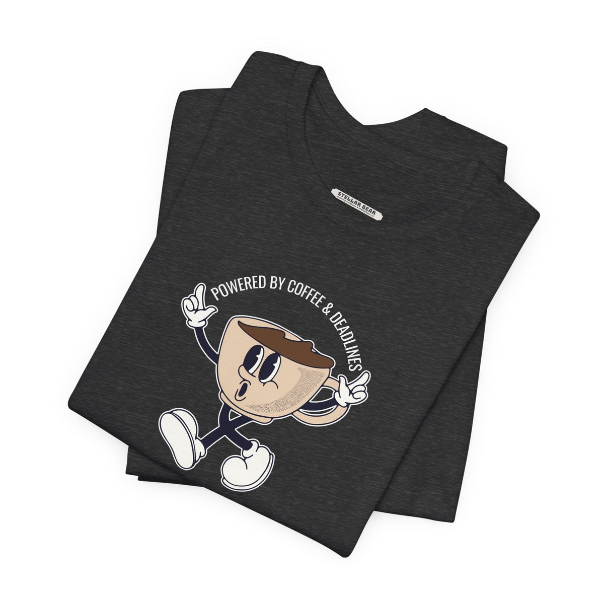 Powered by Coffee and Deadlines Graphic T-Shirt product image 4