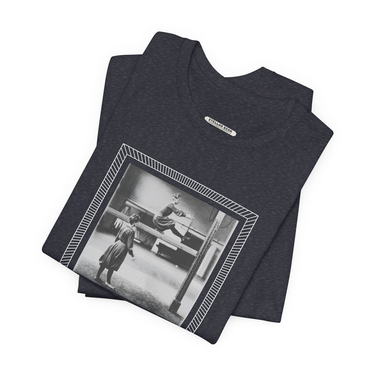 On the Balance Beam 1902 Vintage Graphic T-Shirt product image 3