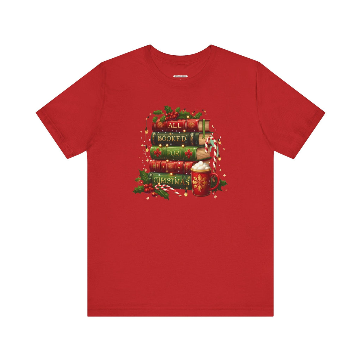 All Booked for Christmas Graphic T-Shirt product image 10