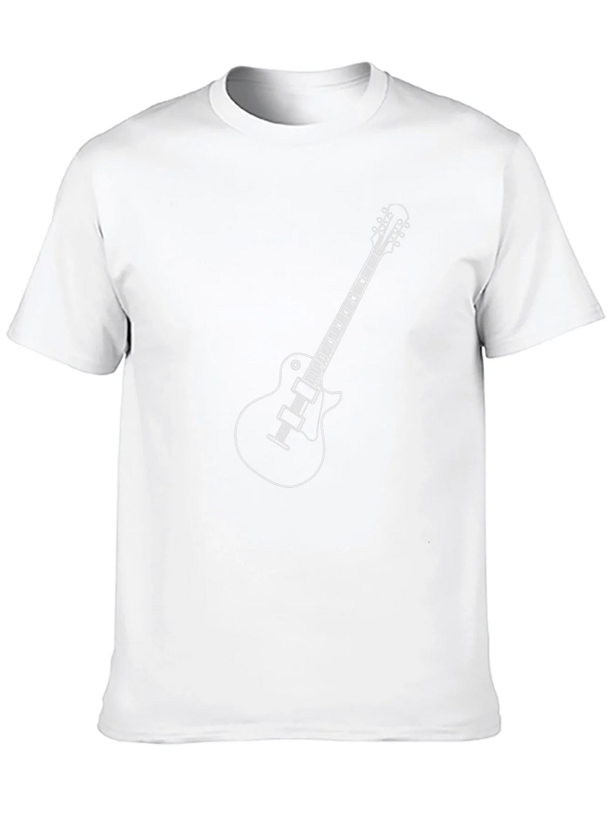 Electric Guitar Graphic Tee - Black Cotton T-Shirt product image 9