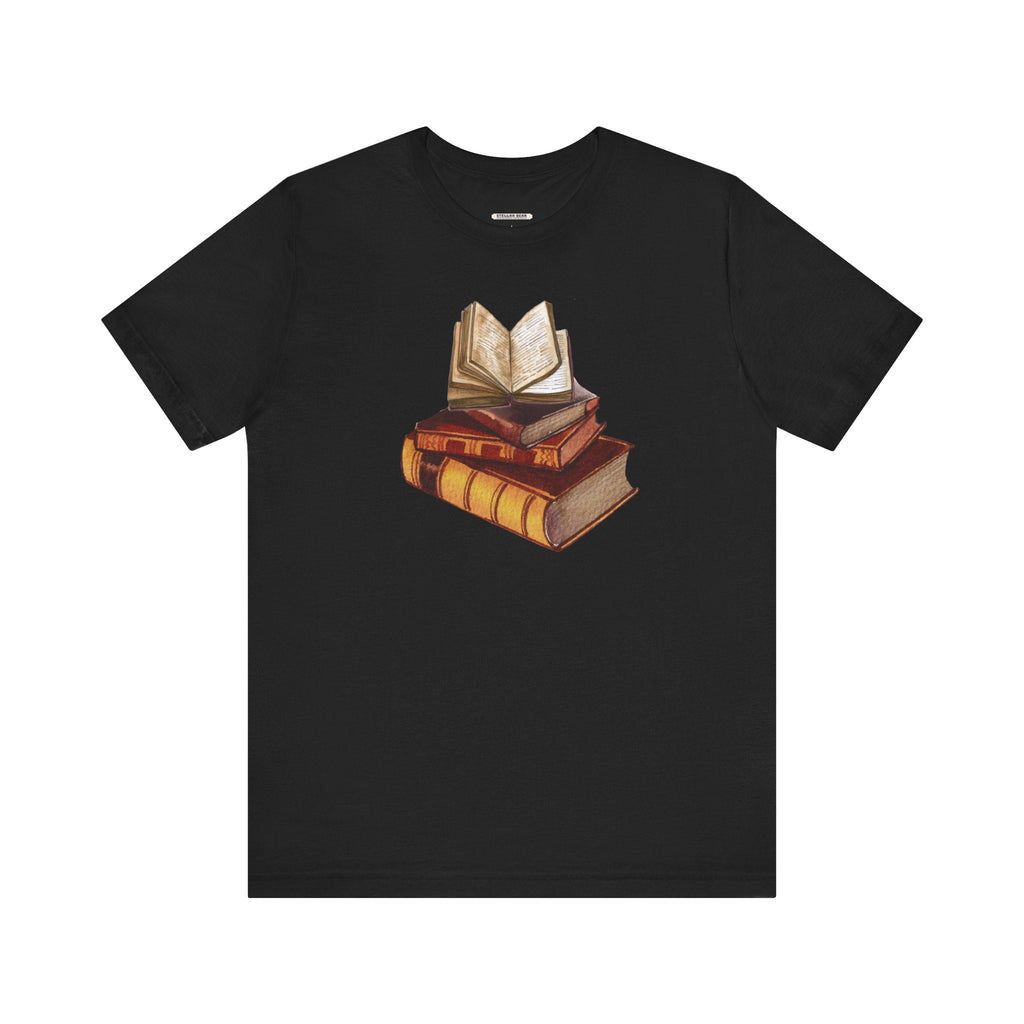 Stack of Old Books Vintage Objects Graphic T-Shirt product image 12