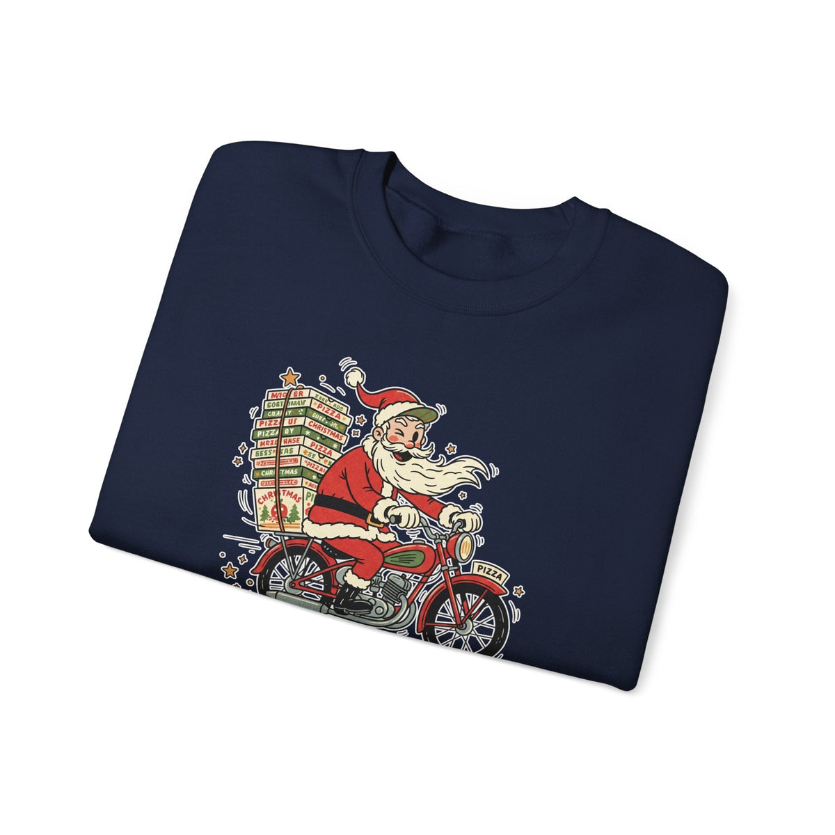 Santa Prefers Pizza Graphic Sweatshirt product image 7