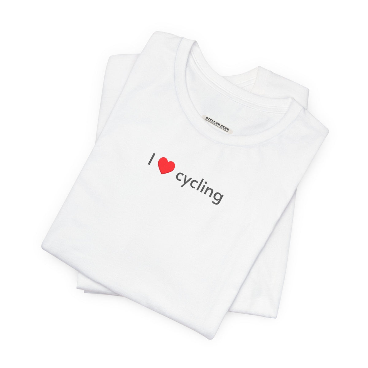 I Love Cycling Minimalist Style T-Shirt product image 9