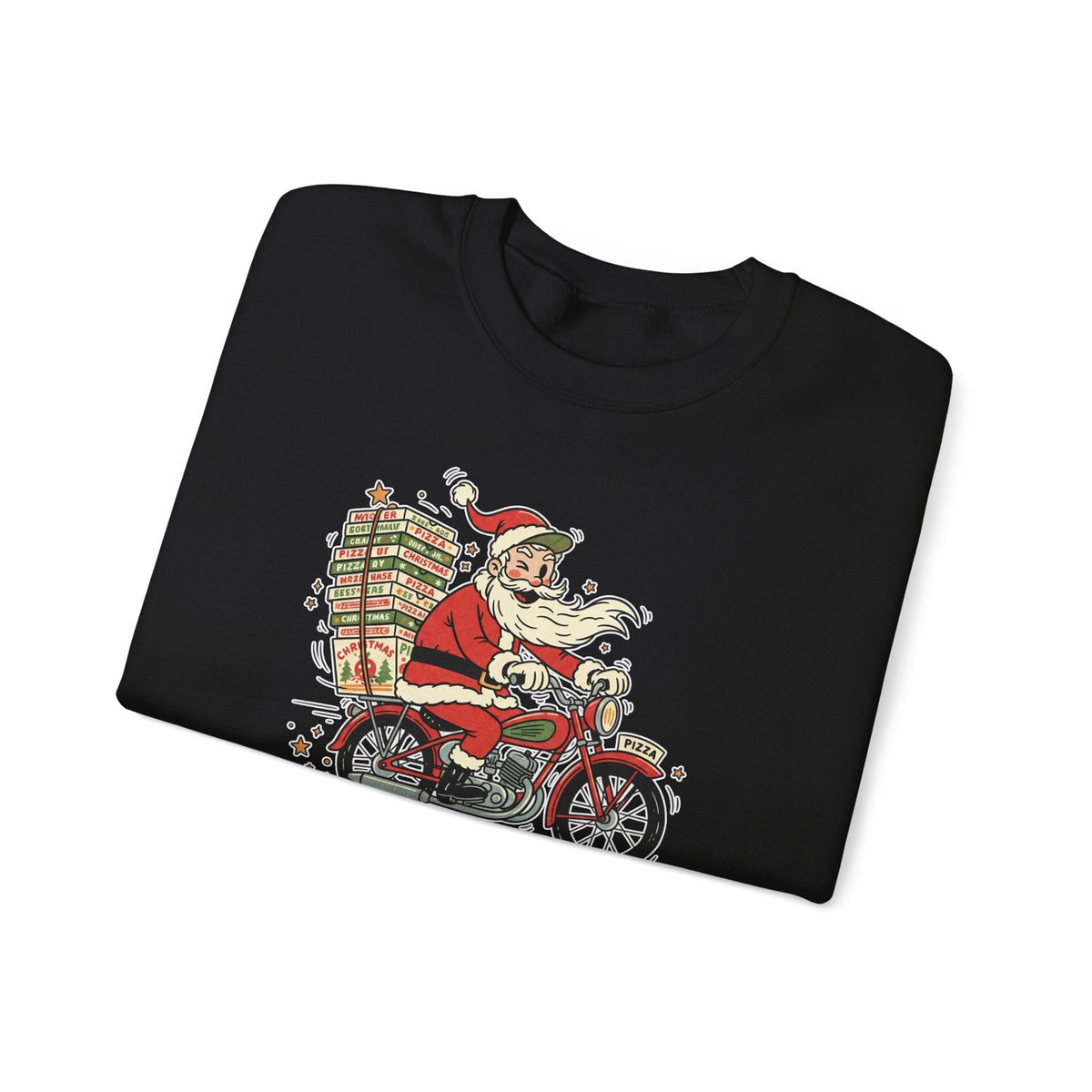 Santa Prefers Pizza Graphic Sweatshirt product image 5